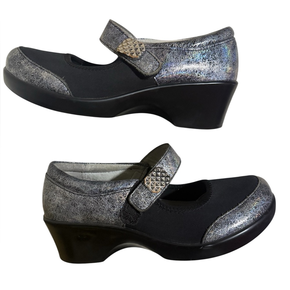 Alegria Maya Ice Baby Dream Fit collection|Silver Iridescent Mary Jane shoes 38